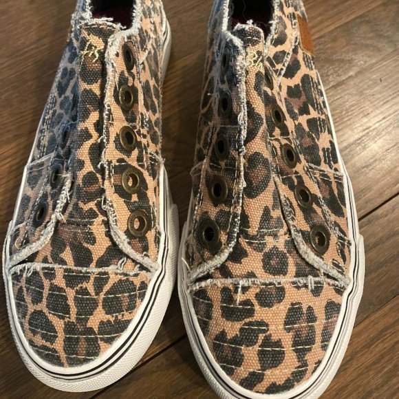 Blowfish Kids -  Black & Tan Leopard print slip on sneakers - Picture 7 of 7